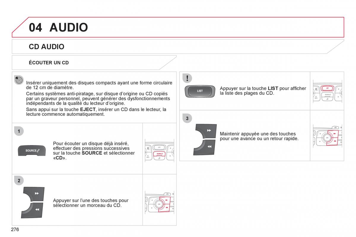 Citroen C4 II 2 manuel du proprietaire / page 278