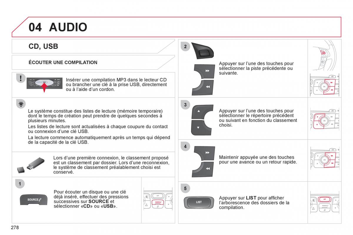 Citroen C4 II 2 manuel du proprietaire / page 280