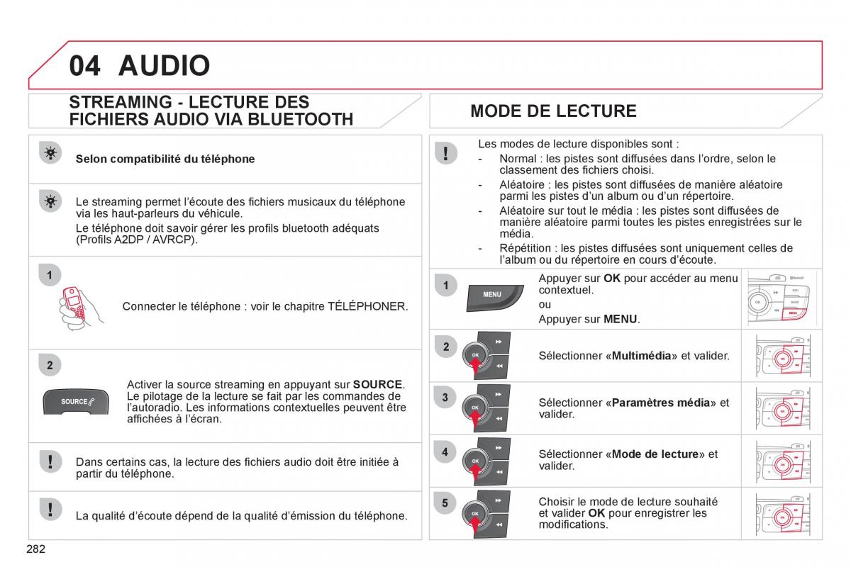 Citroen C4 II 2 manuel du proprietaire / page 284