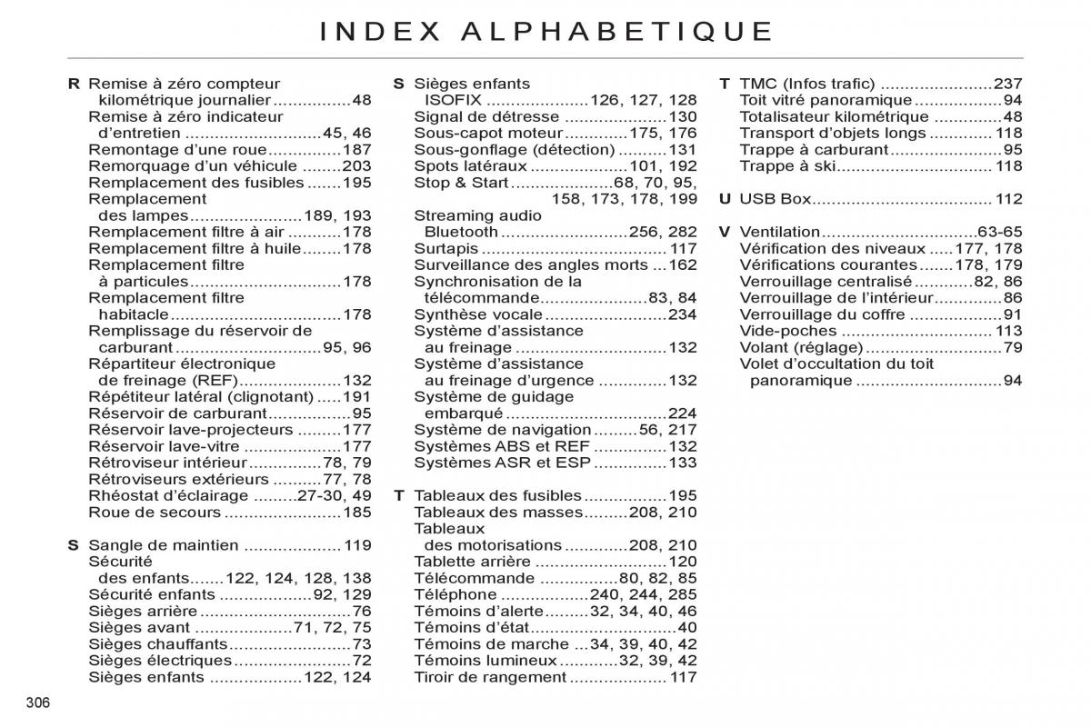 Citroen C4 II 2 manuel du proprietaire / page 308