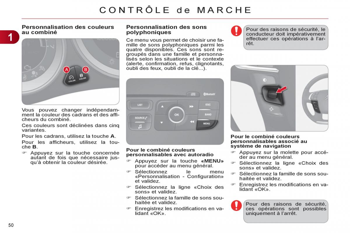 Citroen C4 II 2 manuel du proprietaire / page 52