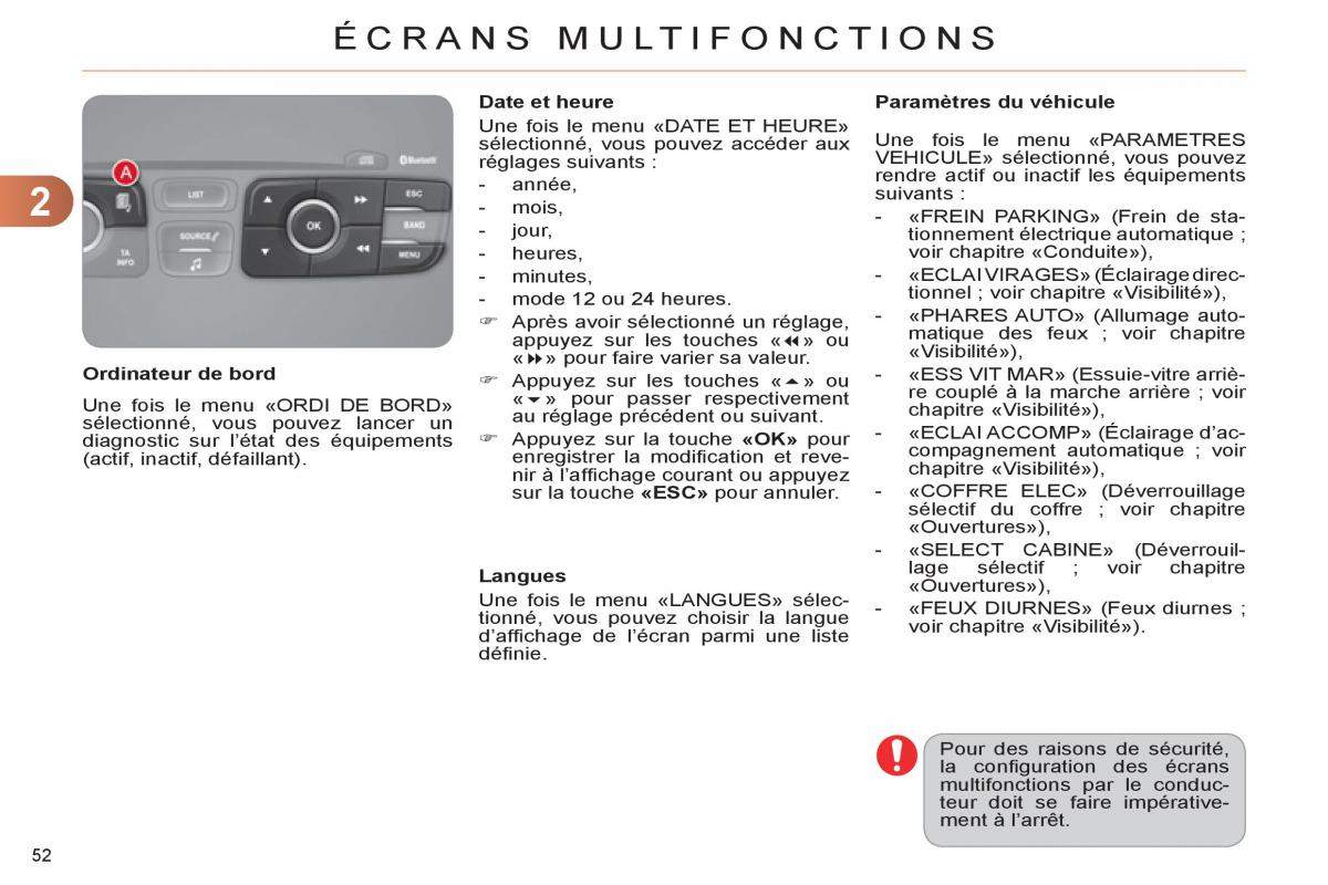 Citroen C4 II 2 manuel du proprietaire / page 54