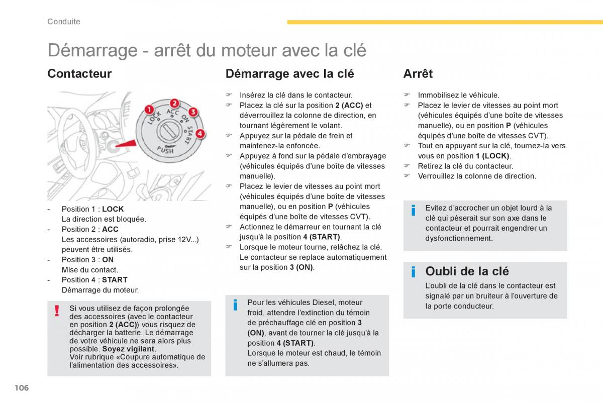 Citroen C4 Aircross manuel du proprietaire / page 108