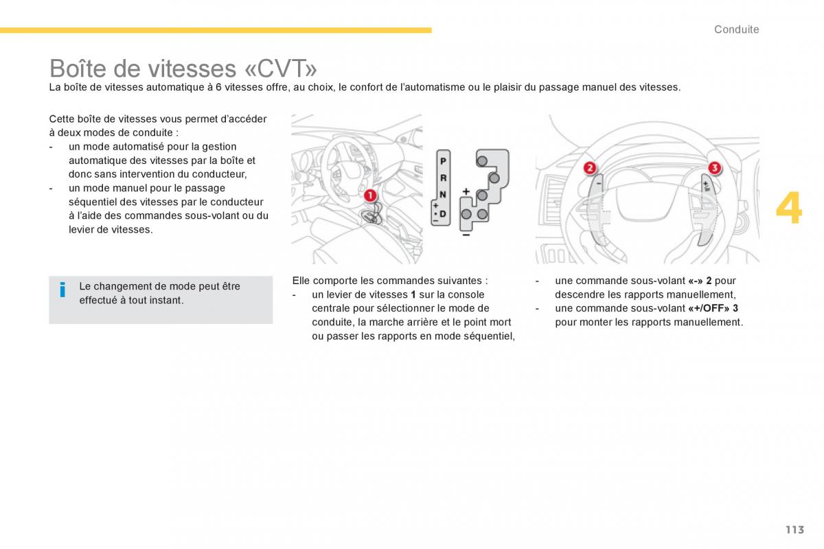 Citroen C4 Aircross manuel du proprietaire / page 115