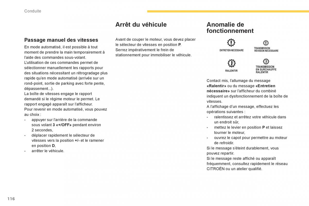 Citroen C4 Aircross manuel du proprietaire / page 118