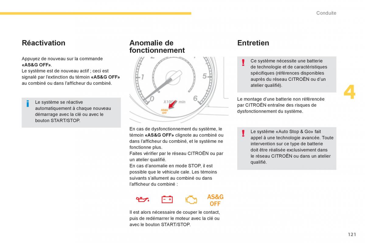 Citroen C4 Aircross manuel du proprietaire / page 123