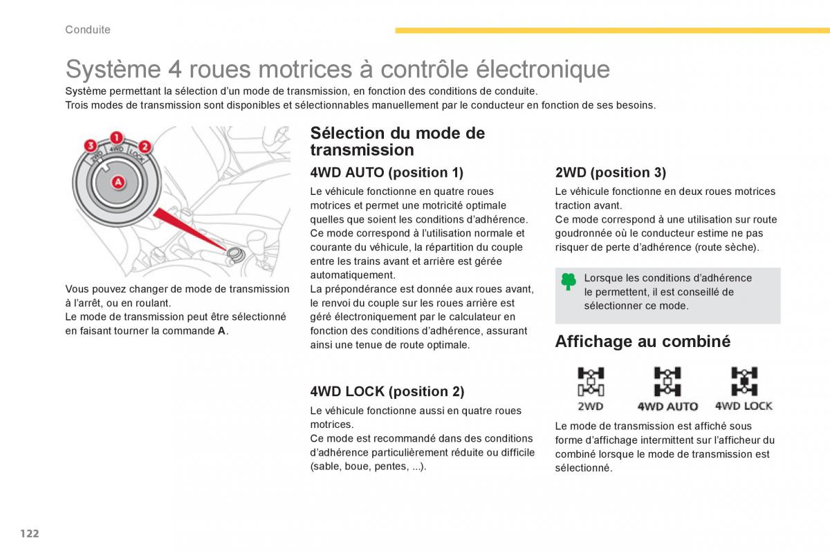 Citroen C4 Aircross manuel du proprietaire / page 124