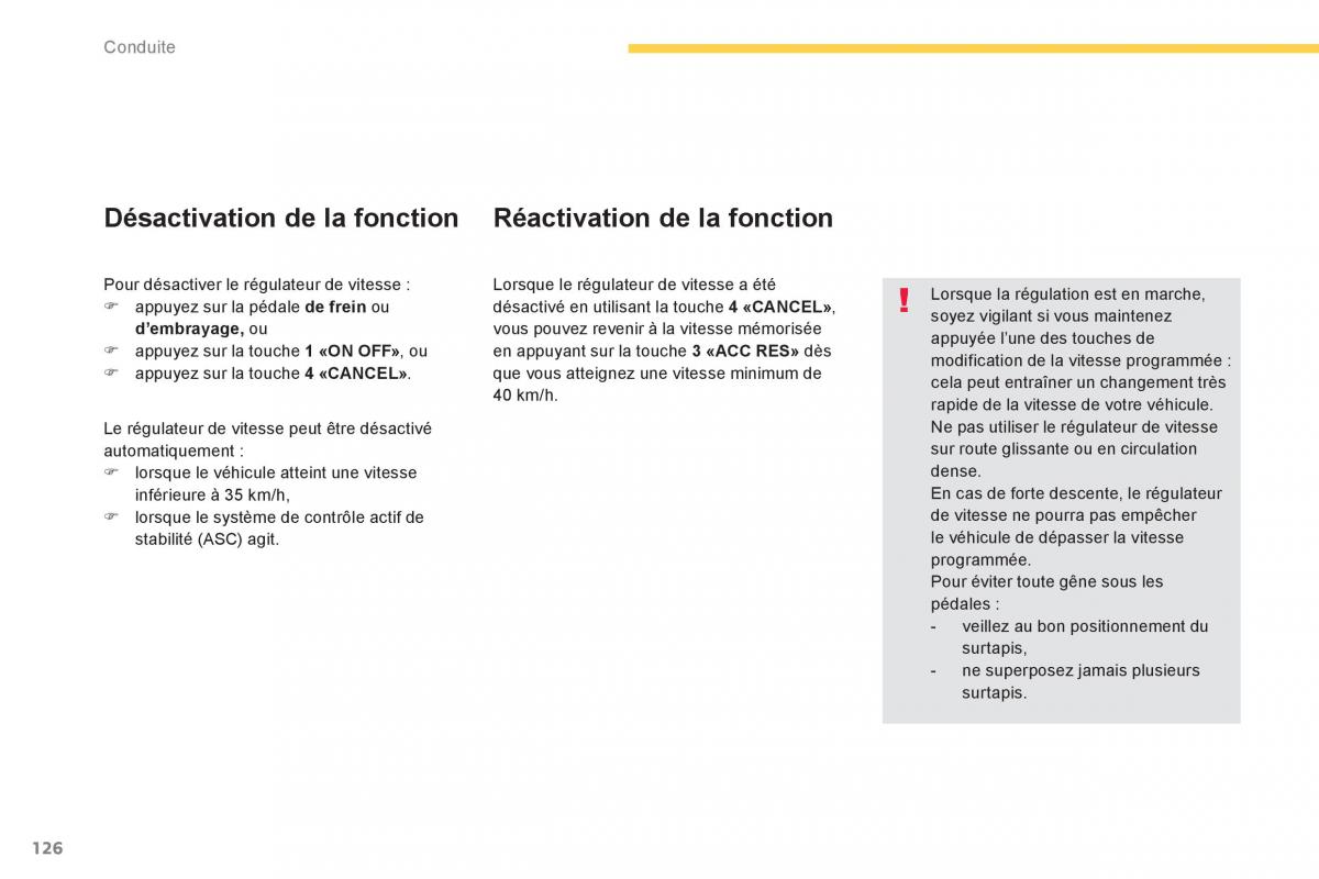 Citroen C4 Aircross manuel du proprietaire / page 128