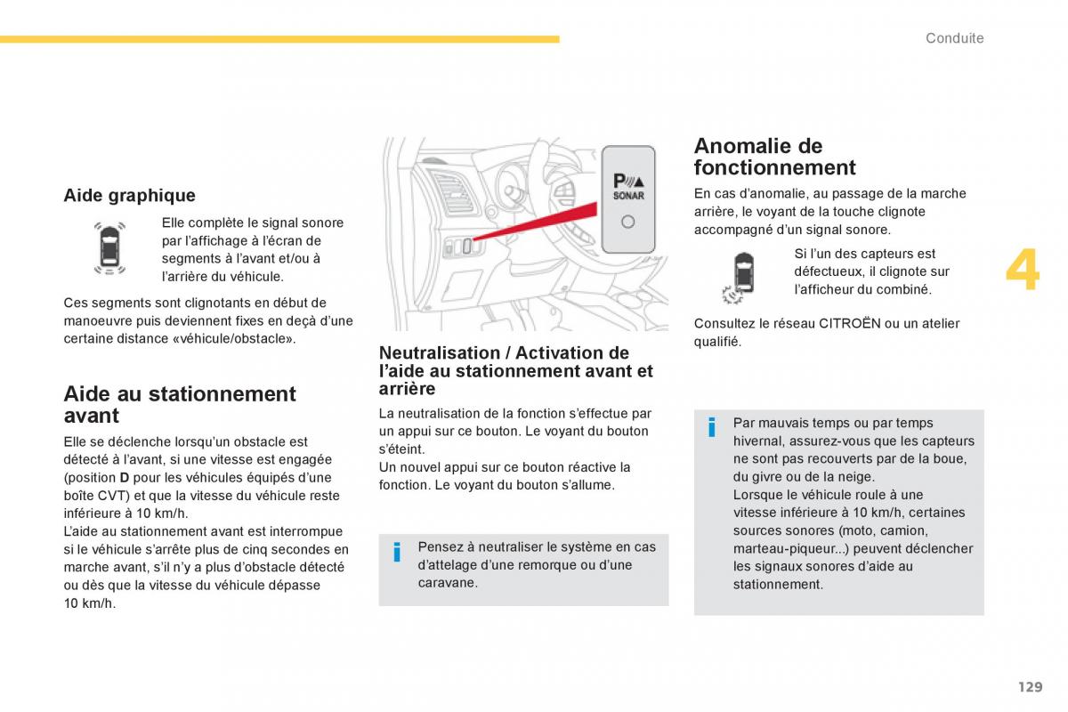 Citroen C4 Aircross manuel du proprietaire / page 131