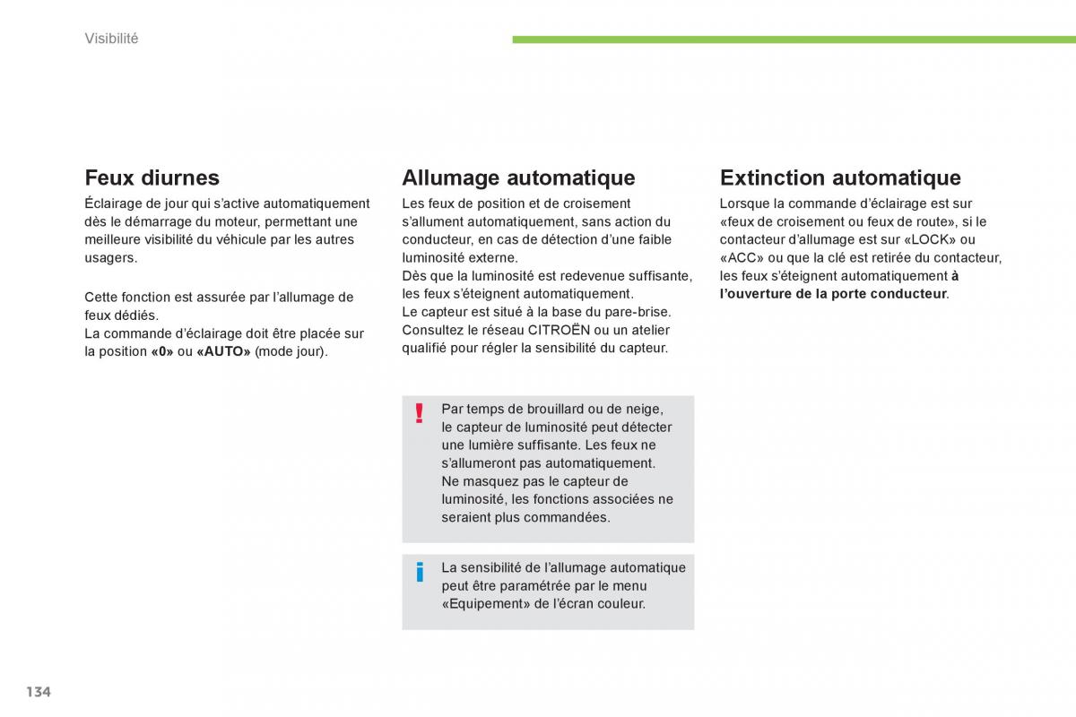 Citroen C4 Aircross manuel du proprietaire / page 136