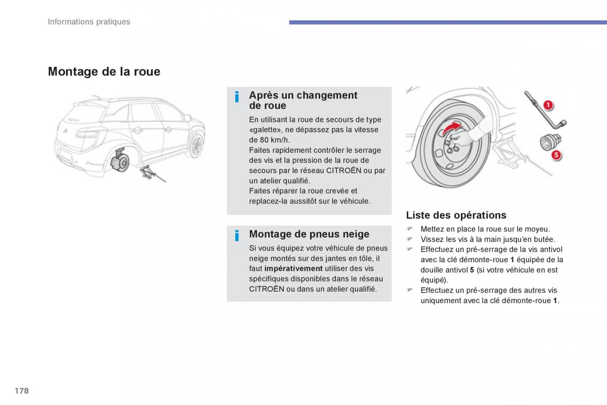 Citroen C4 Aircross manuel du proprietaire / page 180