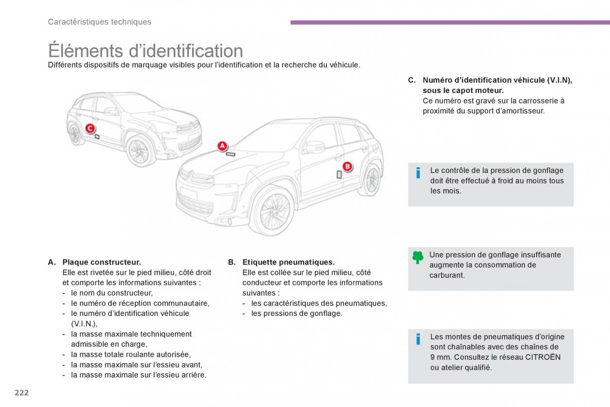 Citroen C4 Aircross manuel du proprietaire / page 224