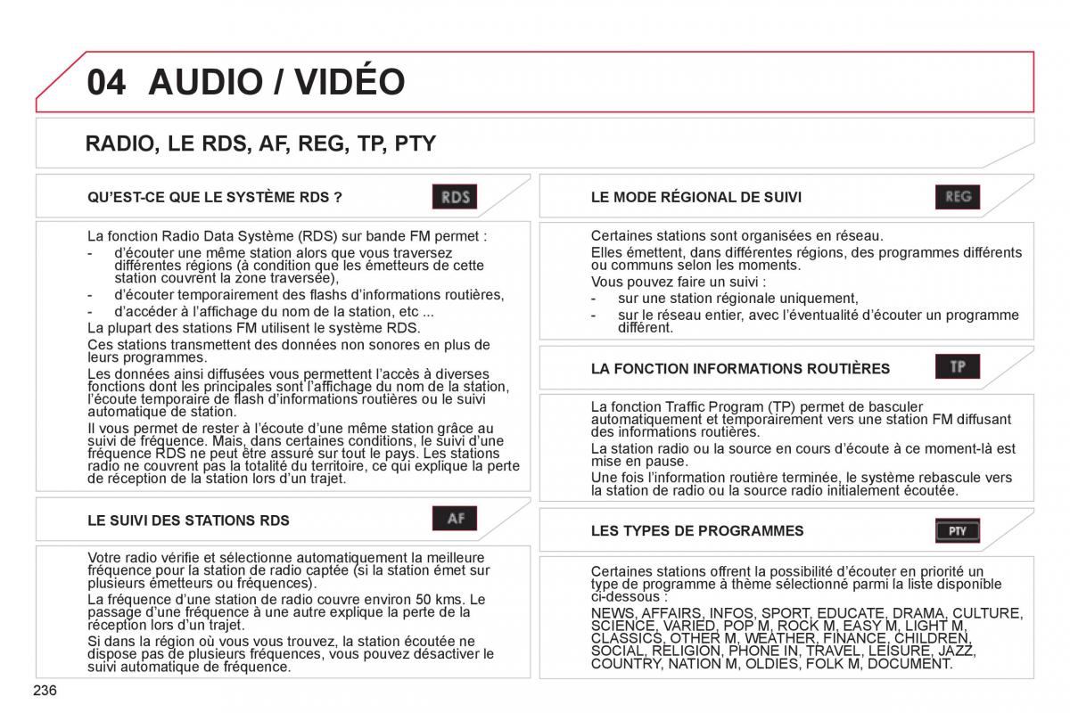 Citroen C4 Aircross manuel du proprietaire / page 238