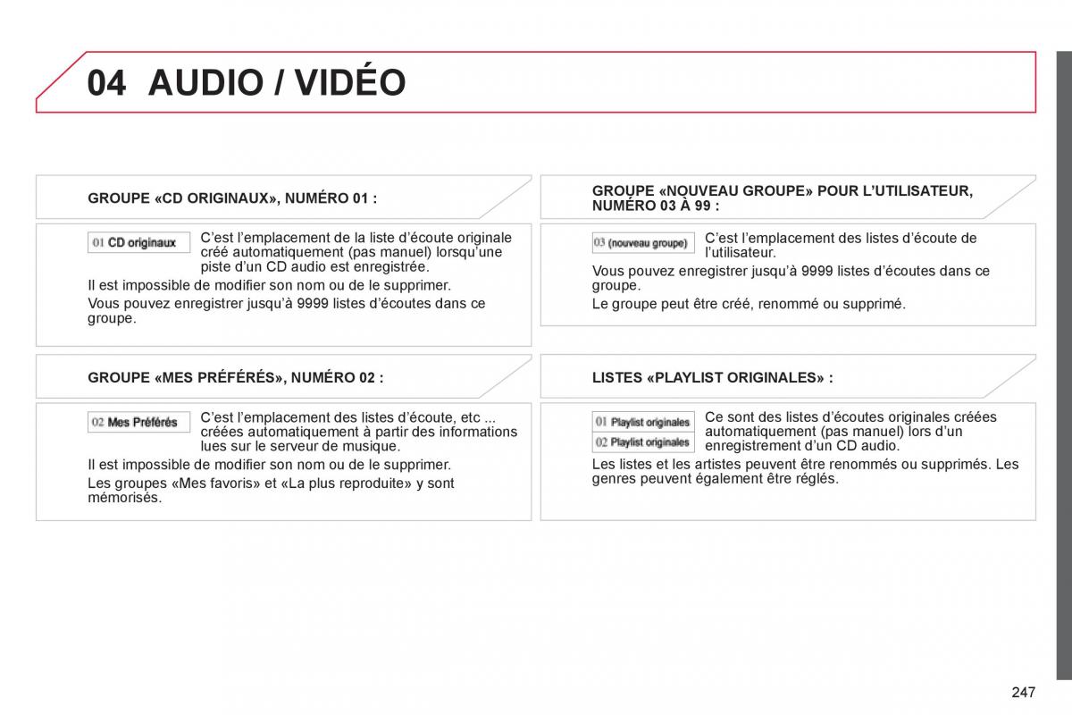 Citroen C4 Aircross manuel du proprietaire / page 249