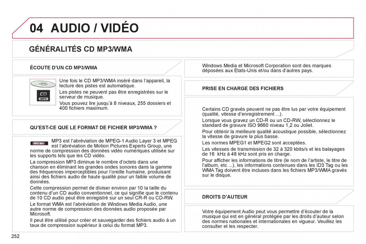 Citroen C4 Aircross manuel du proprietaire / page 254