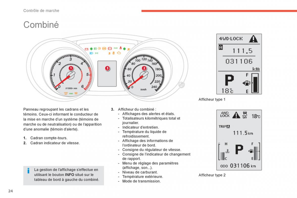 Citroen C4 Aircross manuel du proprietaire / page 26