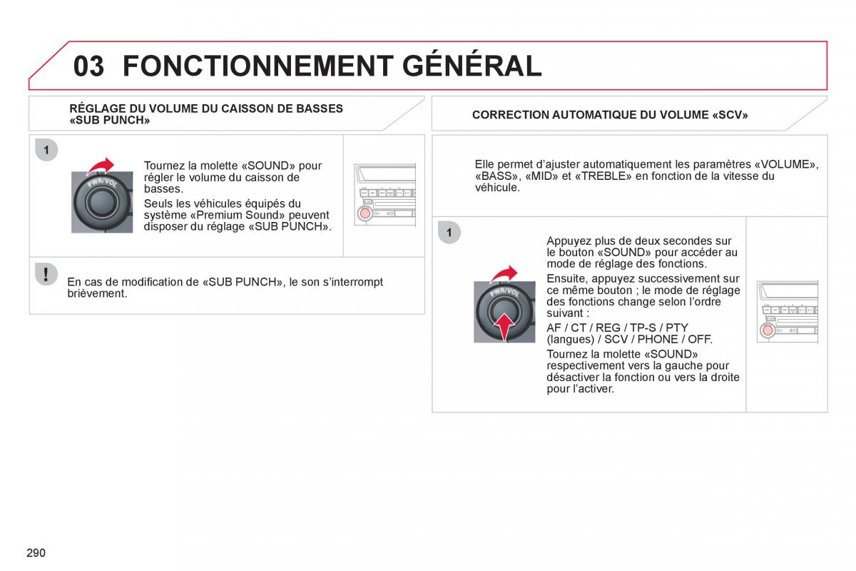 Citroen C4 Aircross manuel du proprietaire / page 292