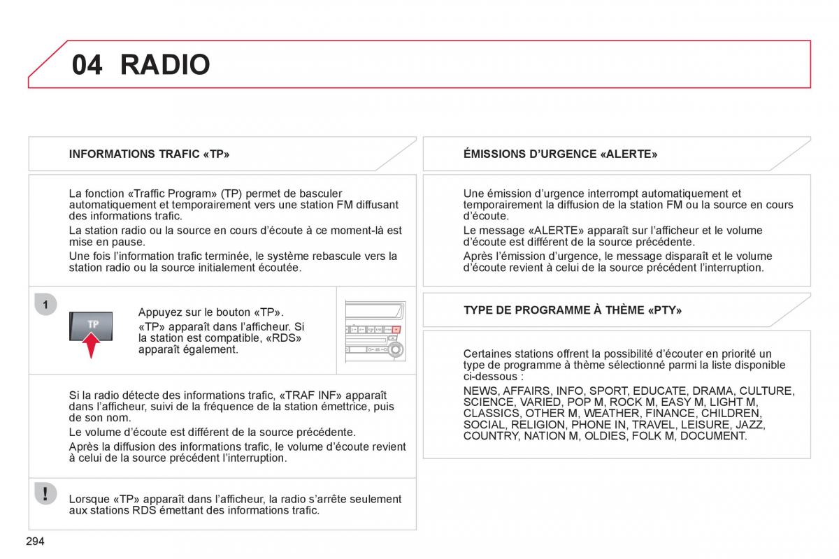 Citroen C4 Aircross manuel du proprietaire / page 296