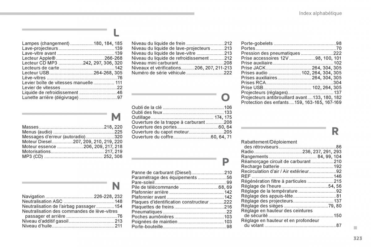 Citroen C4 Aircross manuel du proprietaire / page 325