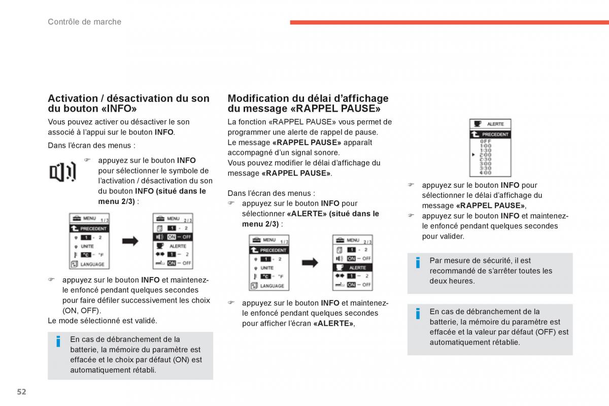 Citroen C4 Aircross manuel du proprietaire / page 54