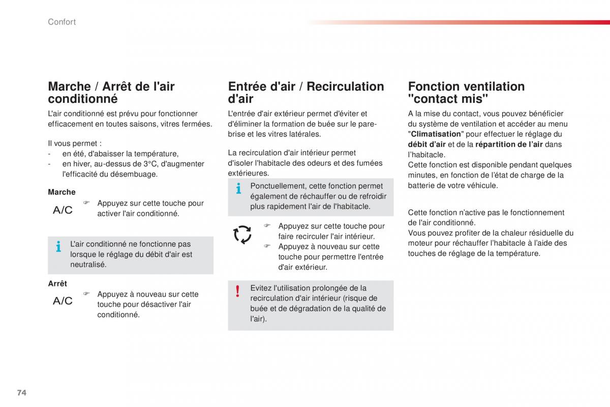 Citroen C4 Cactus manuel du proprietaire / page 76