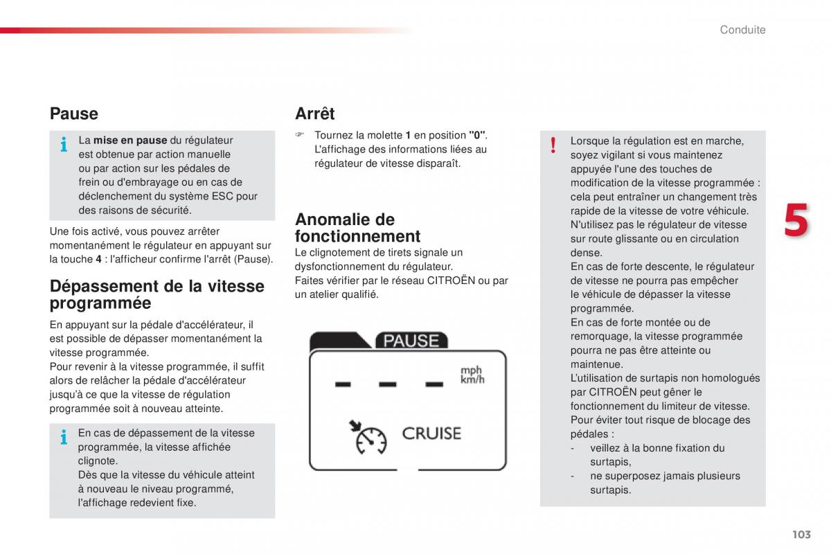 Citroen C4 Cactus manuel du proprietaire / page 105