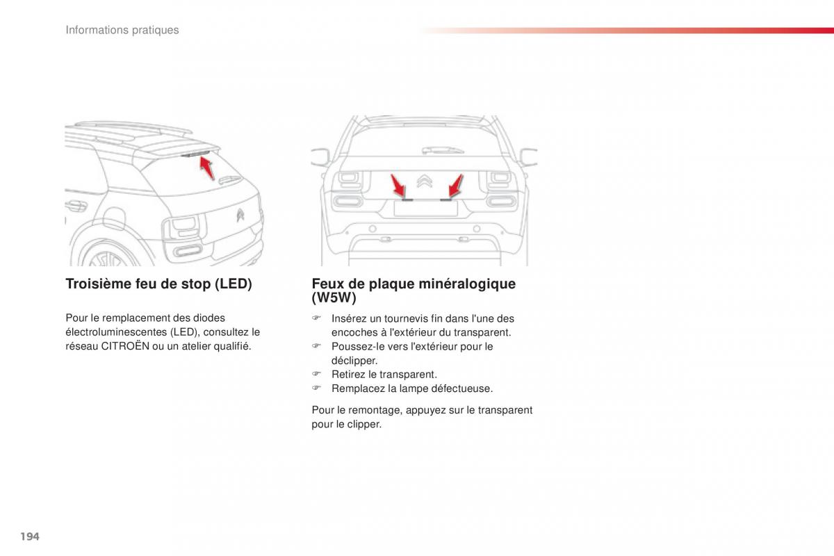 Citroen C4 Cactus manuel du proprietaire / page 196