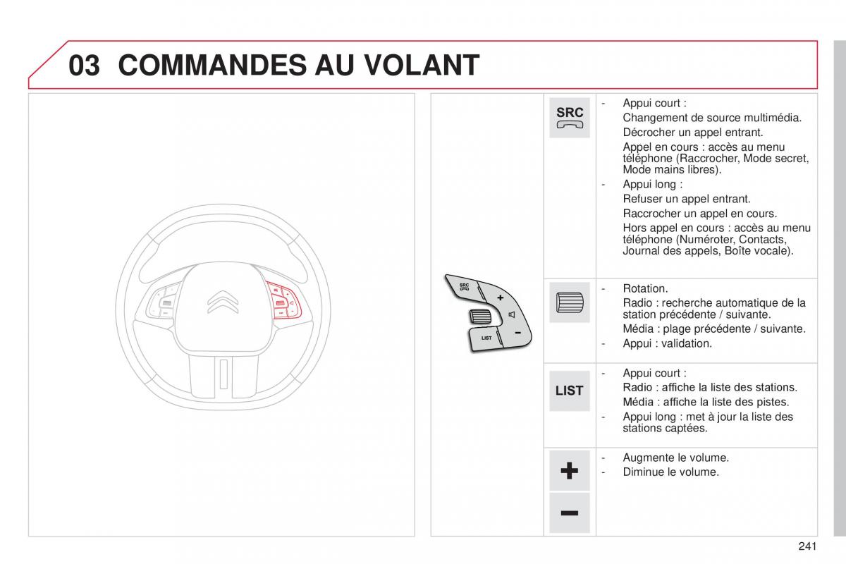 Citroen C4 Cactus manuel du proprietaire / page 243