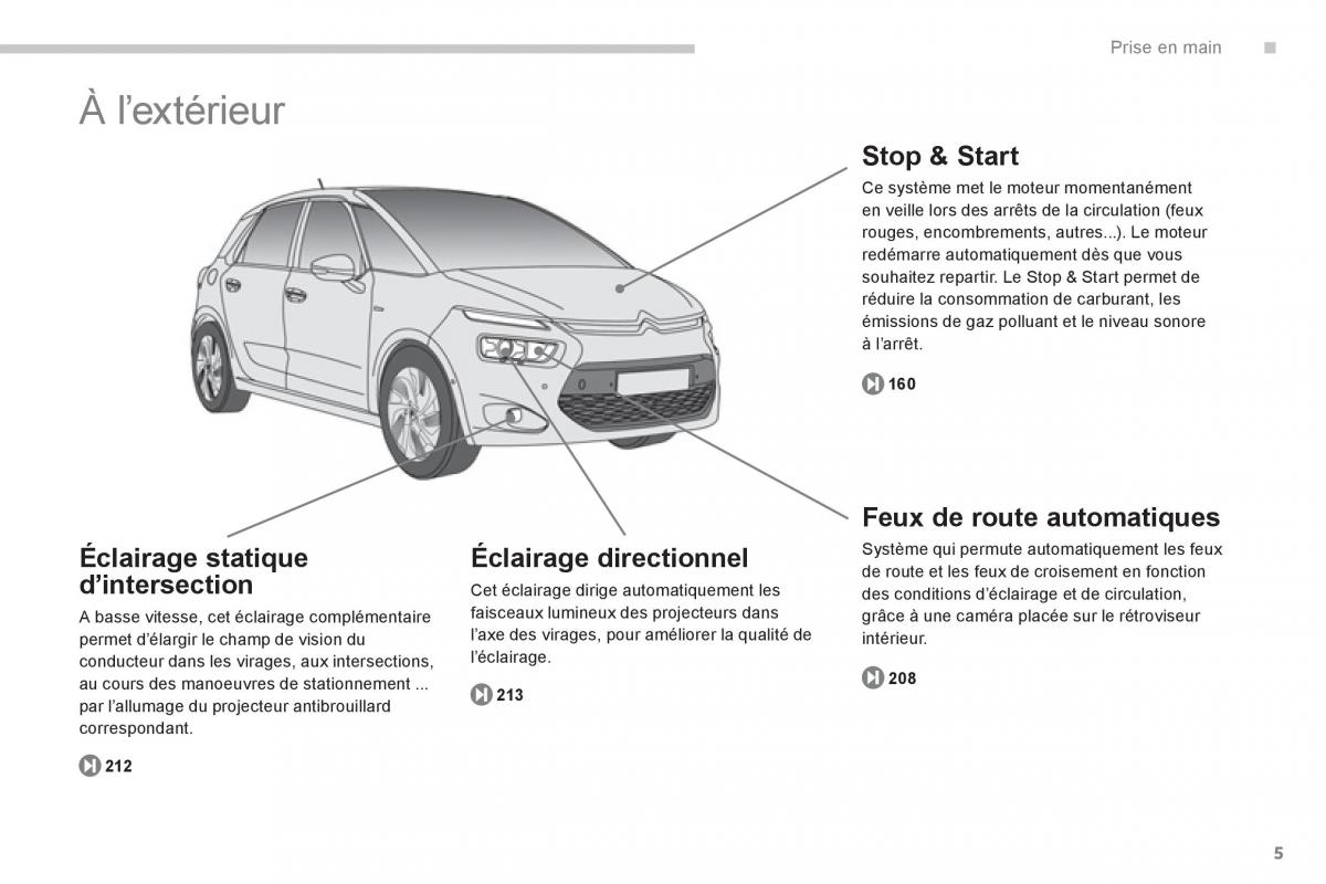 Citroen C4 Picasso Grand Picasso II 2 manuel du proprietaire / page 7