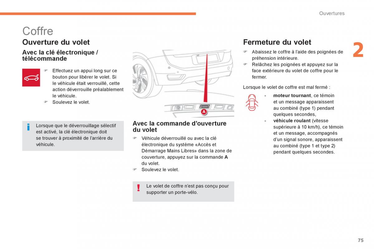 Citroen C4 Picasso Grand Picasso II 2 manuel du proprietaire / page 77