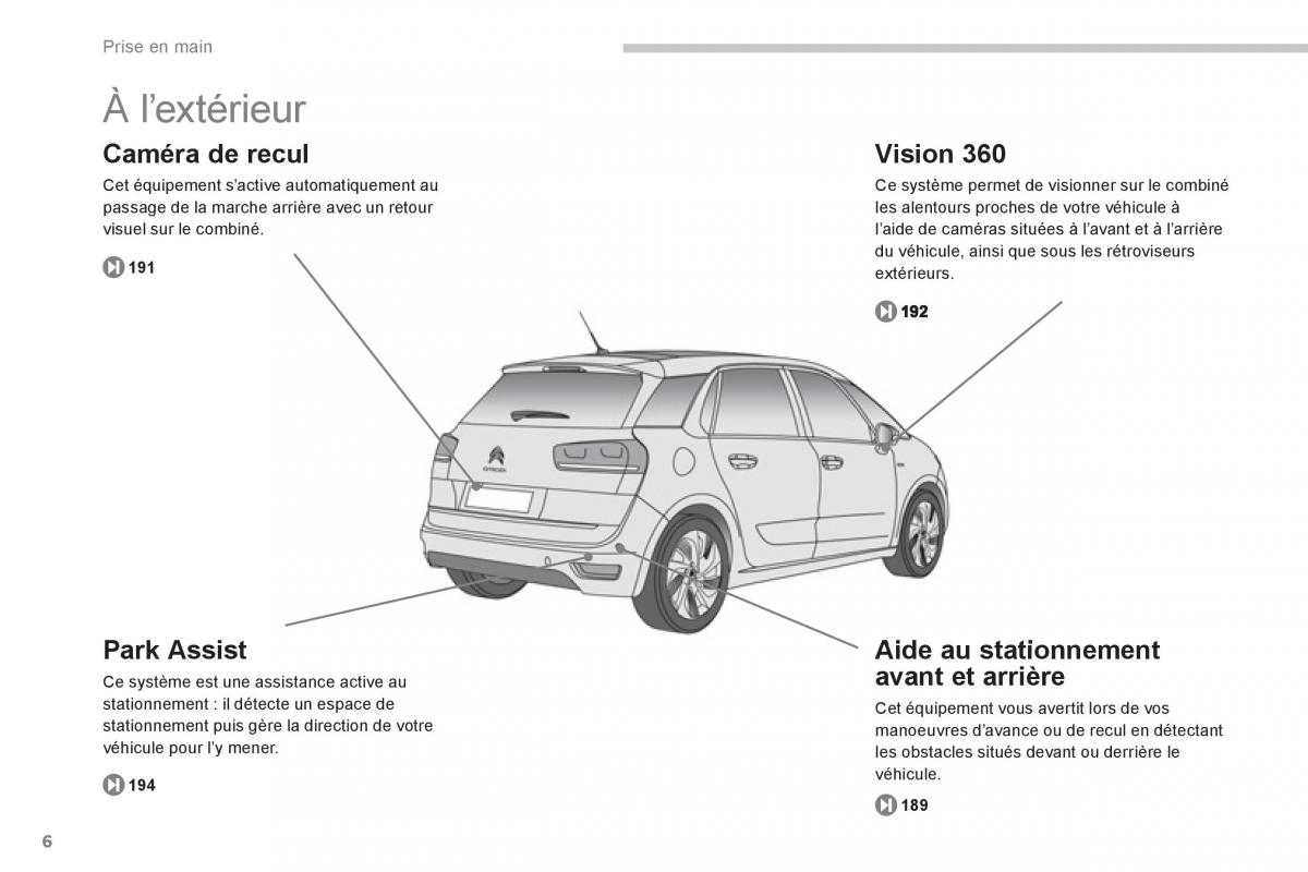 Citroen C4 Picasso Grand Picasso II 2 manuel du proprietaire / page 8