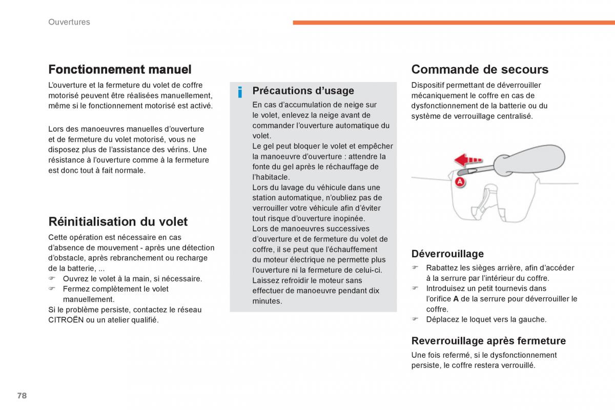 Citroen C4 Picasso Grand Picasso II 2 manuel du proprietaire / page 80