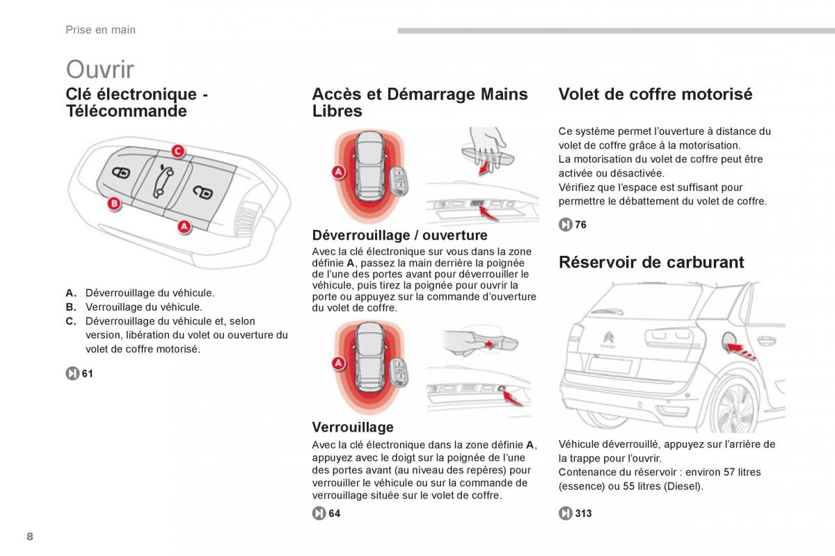 Citroen C4 Picasso Grand Picasso II 2 manuel du proprietaire / page 10