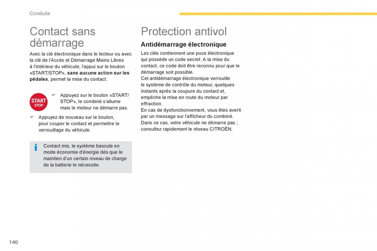 Citroen C4 Picasso Grand Picasso II 2 manuel du proprietaire / page 142