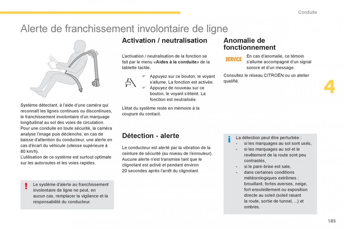 Citroen C4 Picasso Grand Picasso II 2 manuel du proprietaire / page 187