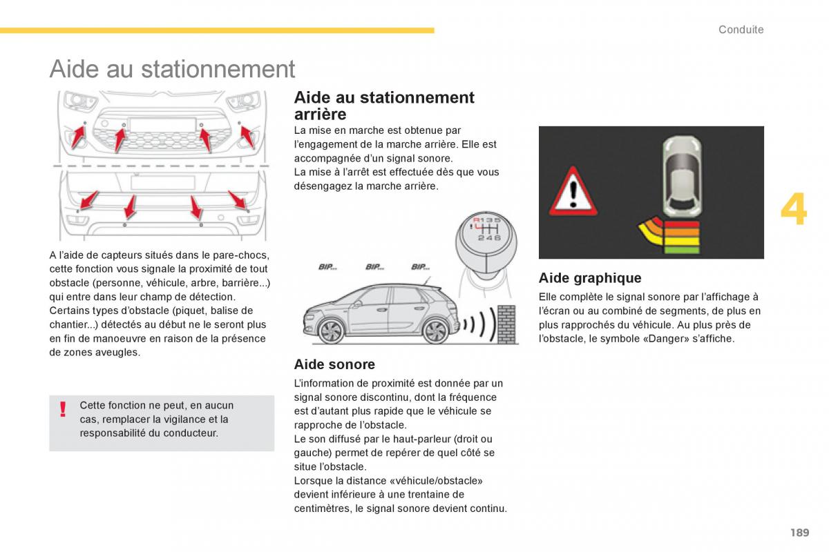 Citroen C4 Picasso Grand Picasso II 2 manuel du proprietaire / page 191