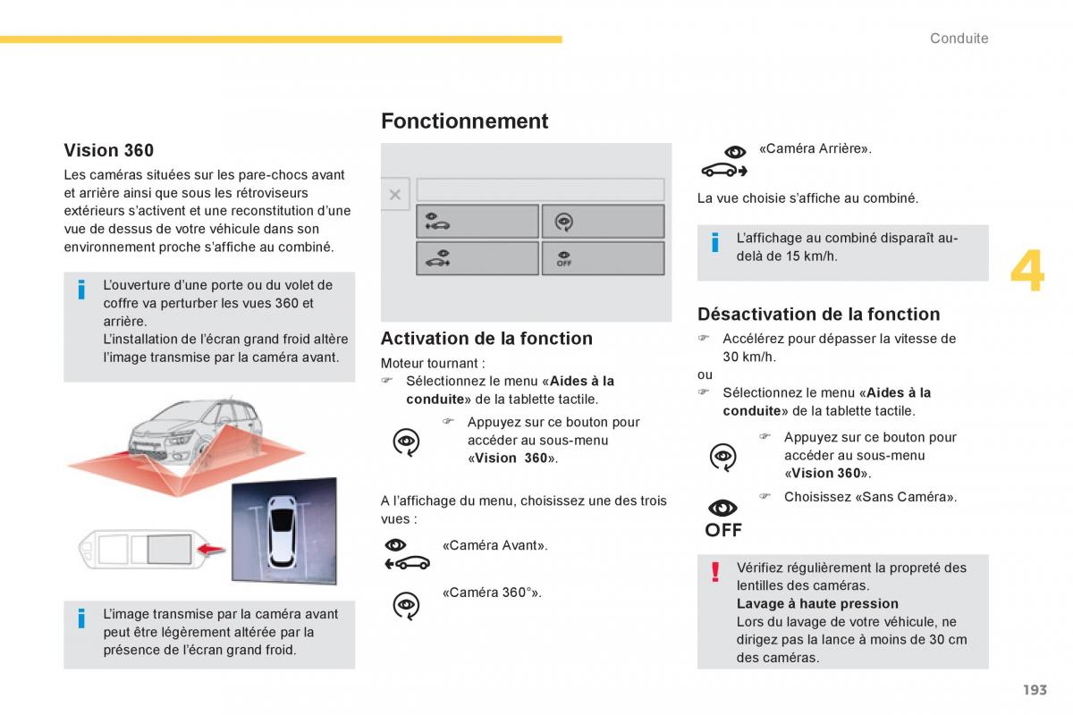 Citroen C4 Picasso Grand Picasso II 2 manuel du proprietaire / page 195