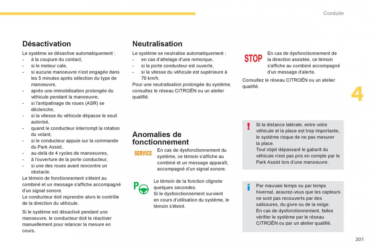 Citroen C4 Picasso Grand Picasso II 2 manuel du proprietaire / page 203