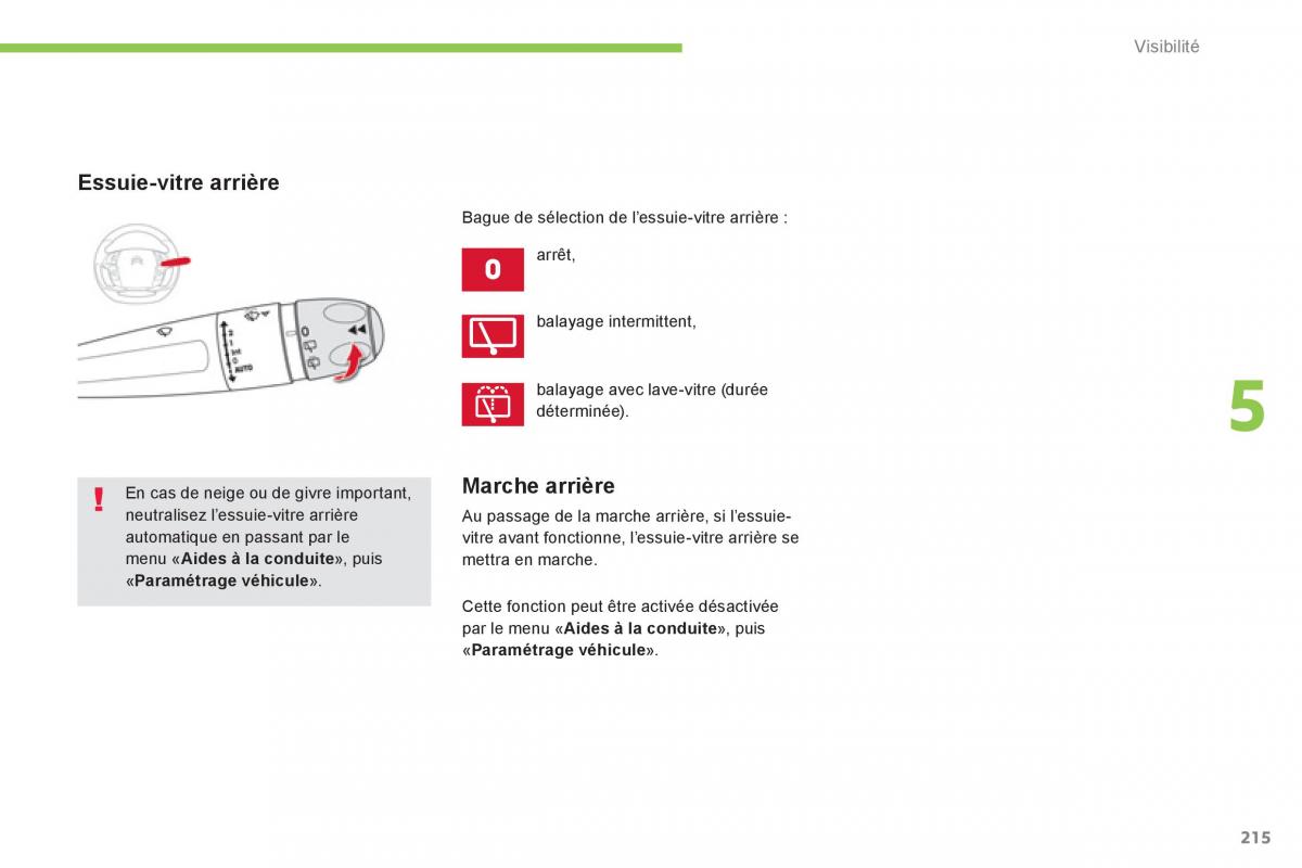 Citroen C4 Picasso Grand Picasso II 2 manuel du proprietaire / page 217