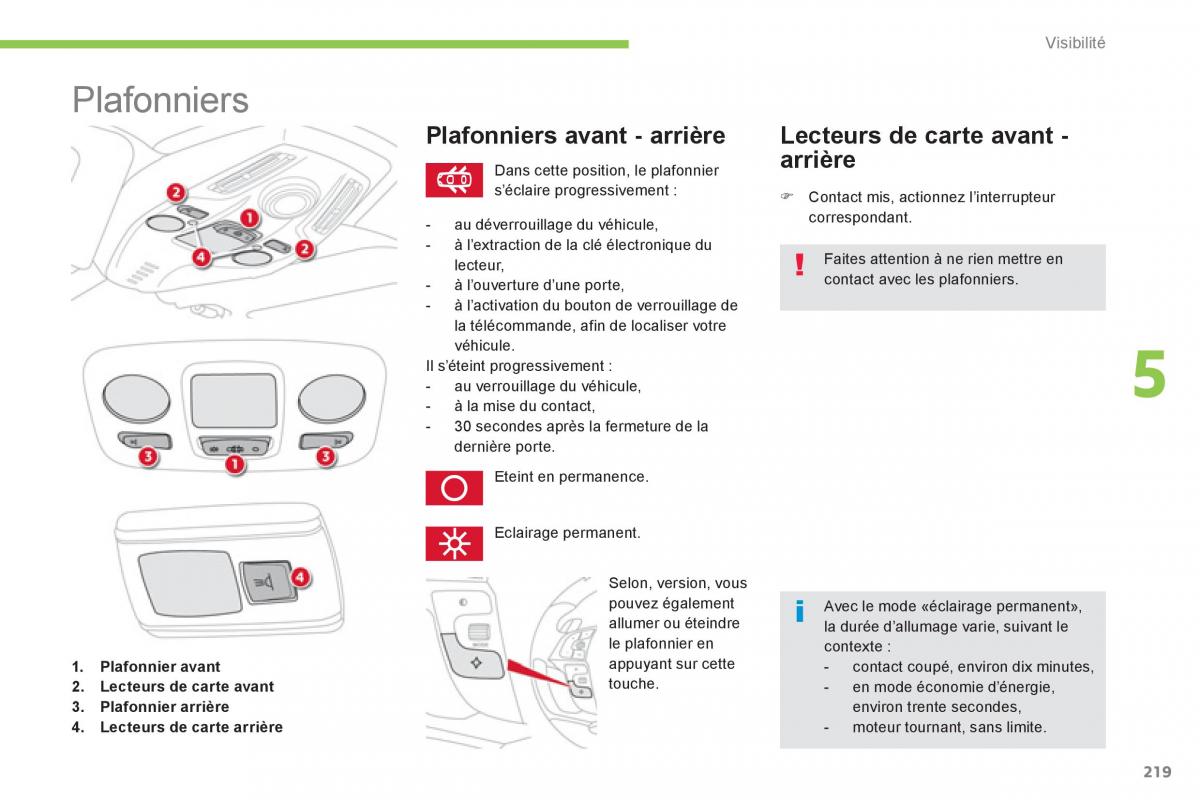 Citroen C4 Picasso Grand Picasso II 2 manuel du proprietaire / page 221