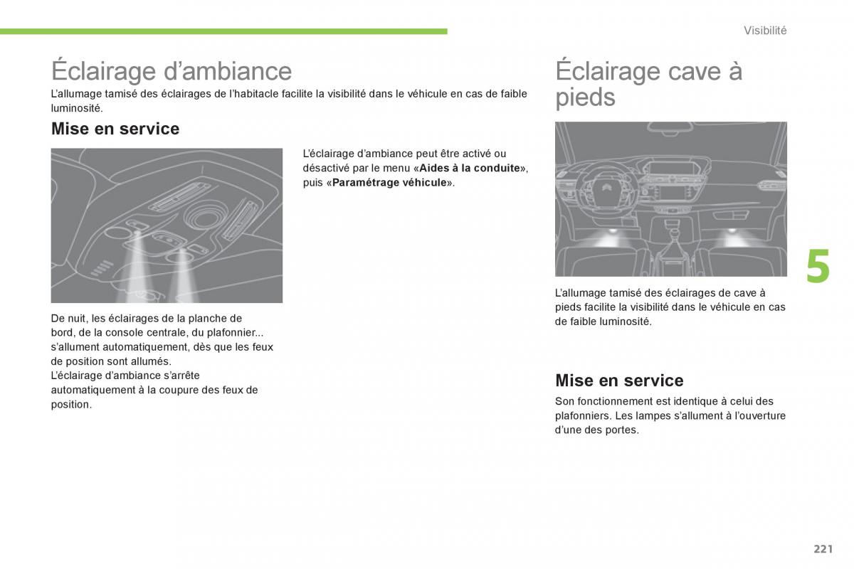 Citroen C4 Picasso Grand Picasso II 2 manuel du proprietaire / page 223