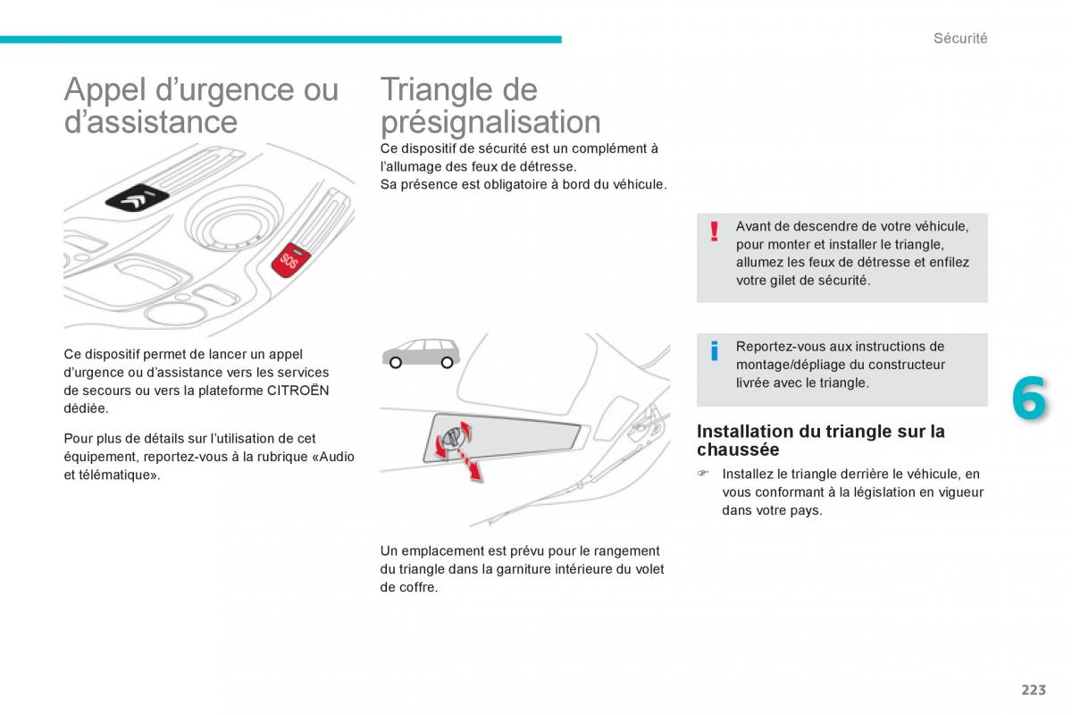 Citroen C4 Picasso Grand Picasso II 2 manuel du proprietaire / page 225