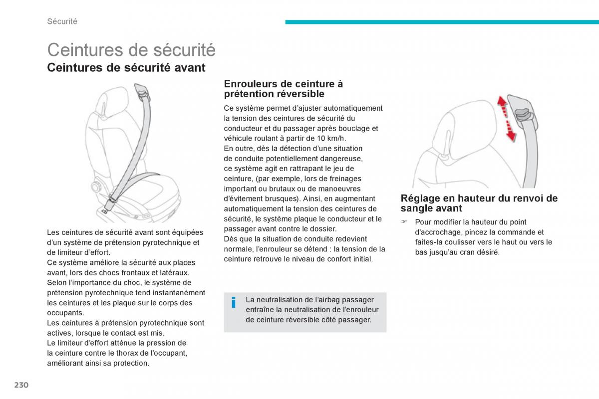 Citroen C4 Picasso Grand Picasso II 2 manuel du proprietaire / page 232