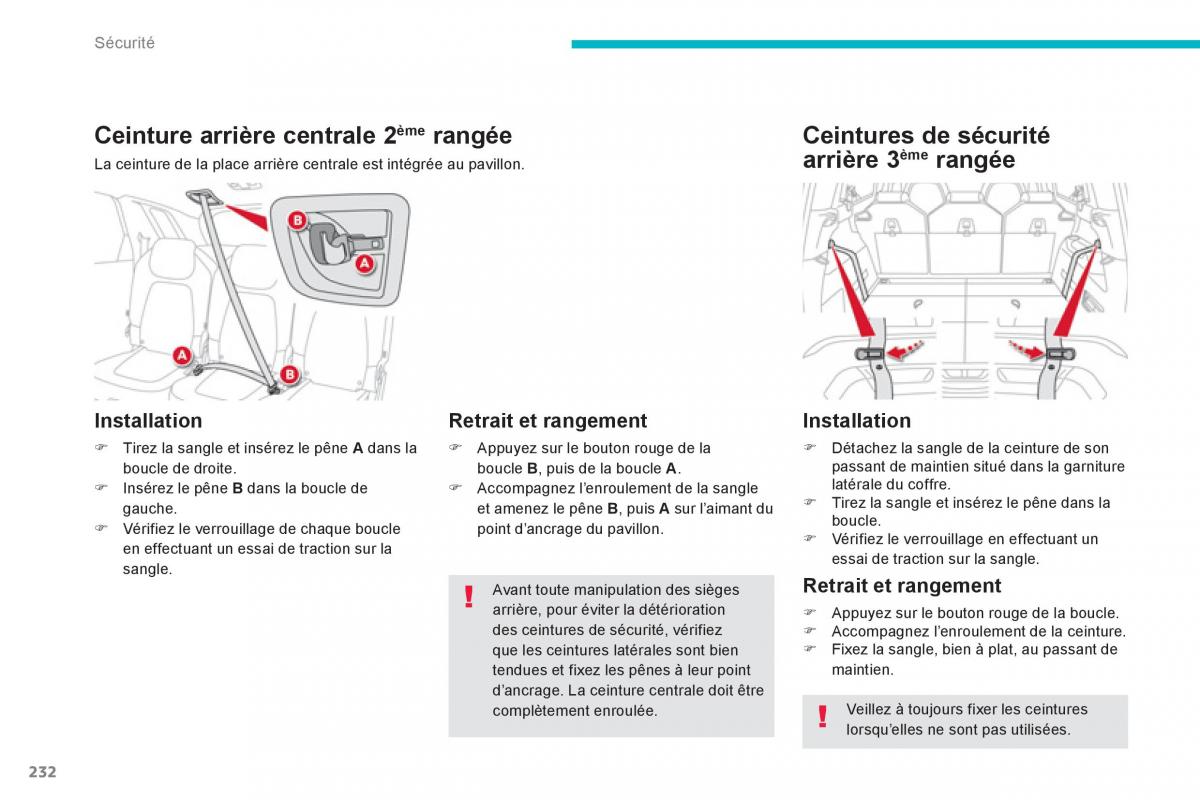 Citroen C4 Picasso Grand Picasso II 2 manuel du proprietaire / page 234