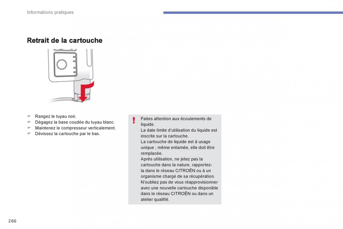 Citroen C4 Picasso Grand Picasso II 2 manuel du proprietaire / page 268