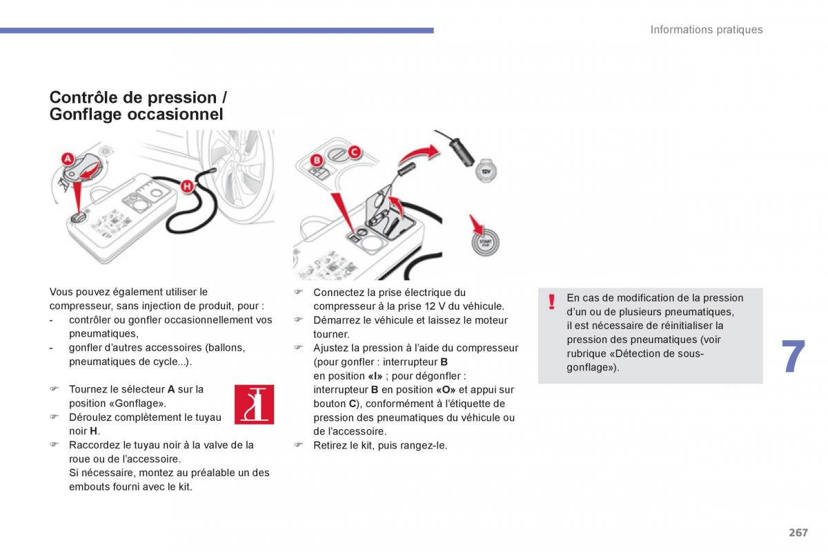 Citroen C4 Picasso Grand Picasso II 2 manuel du proprietaire / page 269