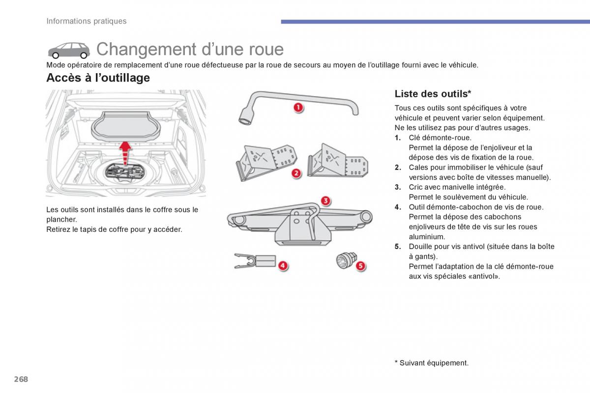 Citroen C4 Picasso Grand Picasso II 2 manuel du proprietaire / page 270