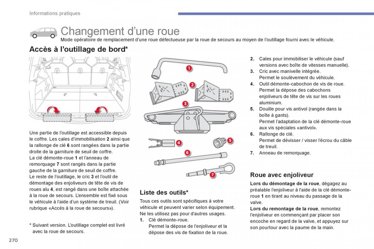 Citroen C4 Picasso Grand Picasso II 2 manuel du proprietaire / page 272