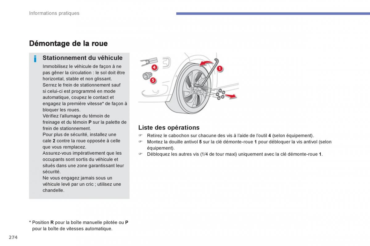 Citroen C4 Picasso Grand Picasso II 2 manuel du proprietaire / page 276