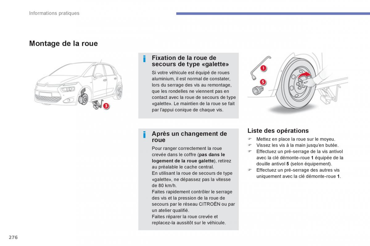 Citroen C4 Picasso Grand Picasso II 2 manuel du proprietaire / page 278